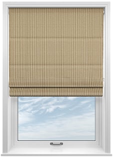 Montierre Stripe, Soft Raffia - Roman Blind